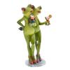 Waltzing Couple Frog Figurine Dancing Drinking Frog Statue Resin Animal Sculpture Home Office Indoor