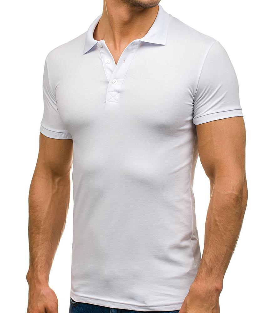 

Модная мужская рубашка-поло Polo M10 white