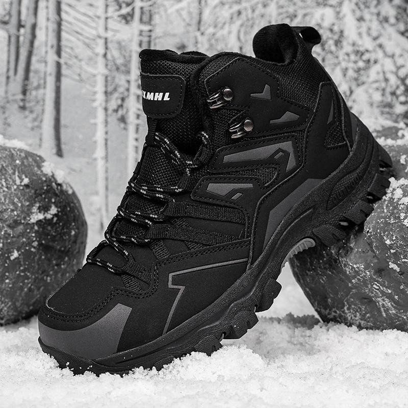 

Женская уличная новая сетчатая дышащая противоскользящая уличная износостойкая обувь для хайкинга, хлопковая обувь 36 чёрный