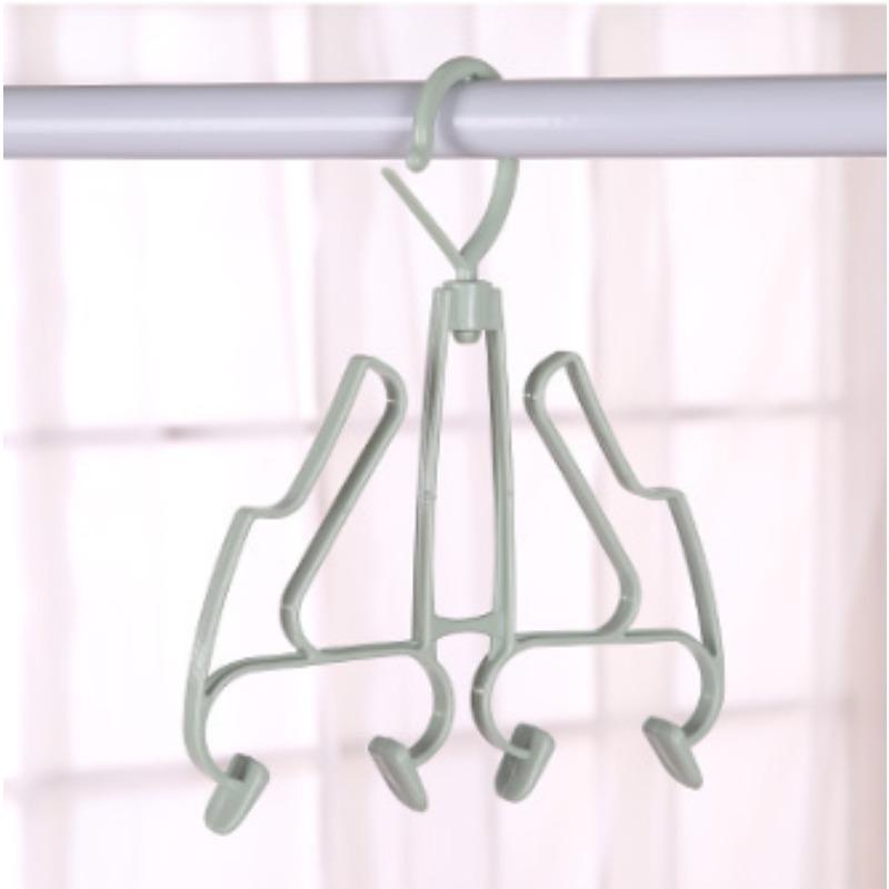 1 Stück Winddichtes Doppelschicht-Schuhregal - Langlebiges Kunststoff Multifunktionales Outdoor-Balkon Trocken- & Lagerregal mit Rutschfesten Haken