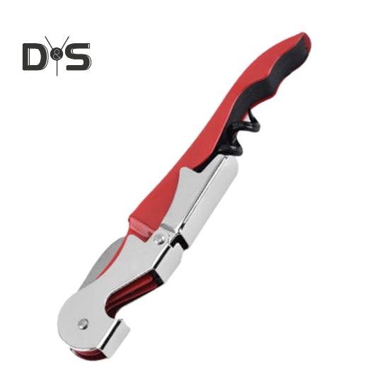 

Удобная открывалка для бутылок Складная полезная многофункциональная открывалка для бутылок 3-в-1 с мини-резаком красный