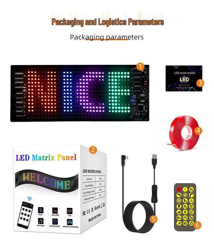 Bluetooth-Controlled LED Window Display: Flexible Scrolling Screen for Mobile App Use