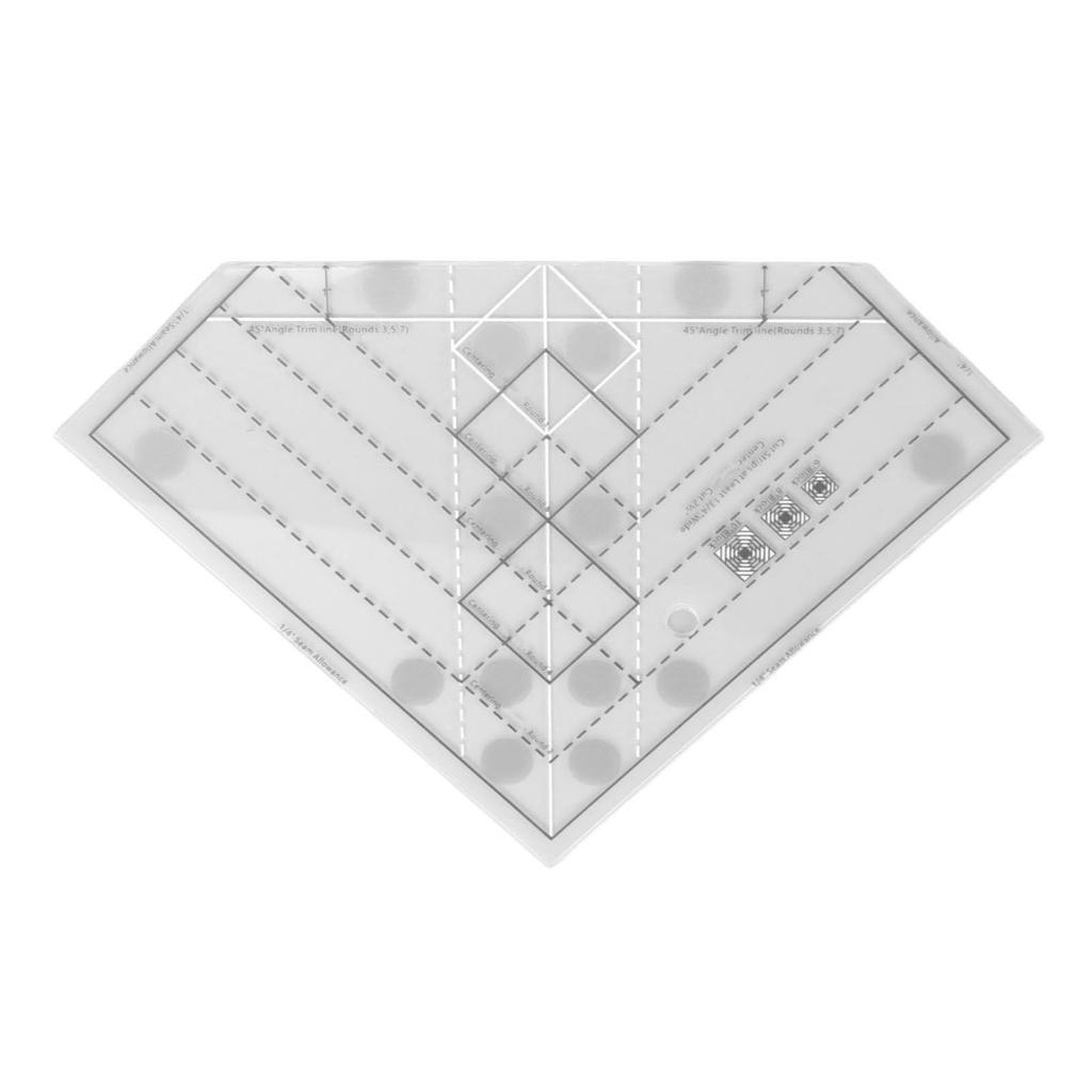 Raster Quiltlineal Professionelles Acryl Präzise Skala Haushaltsnählineal für DIY Nähen