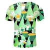 3D Print Saint Patrick T Shirt Kids Men Tops Tee Green Clover Pattern T-Shirt For Men Women Shirt Fashion T Shirt Men Clothing