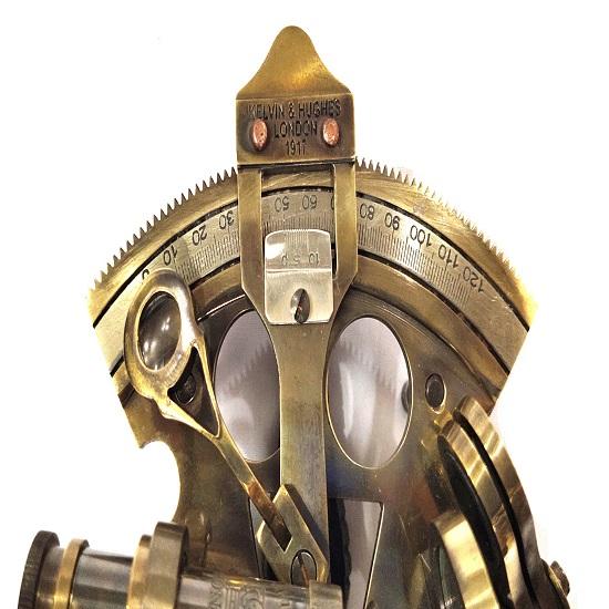 Nautischer Schiffssextant Marine Sextant Vintage Messing 7,62 Marine Sextant Rotes Leder