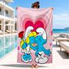 Blue Smur-f Characters Beach Towel, Super Soft Microfiber, Perfect Gift for Her/Him, Birthday, for Pool, Beach, Travel, Decor Beach Party