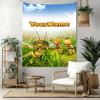 Biene Maja Custom Your Name Wall Decor Tapestry Art For Pet Memorial Birthdaywedding Party Backdrop Family Gift