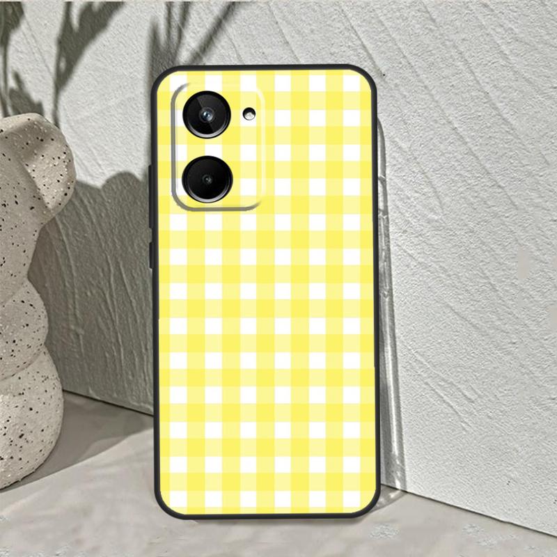

Pastel Gingham For Realme C75 C63 C61 C71 C55 C67 C51 C65 C53 10 11 12 13 14 15 Pro Plus GT6 GT7 Pro Case Realme 15 Pro