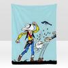 Comic LLucky LLuke Weiche Flanelldecke für Bett Schlafzimmer Sofa Picknick Überwurf Hautfreundlich Atmungsaktiv Geschenk Decke