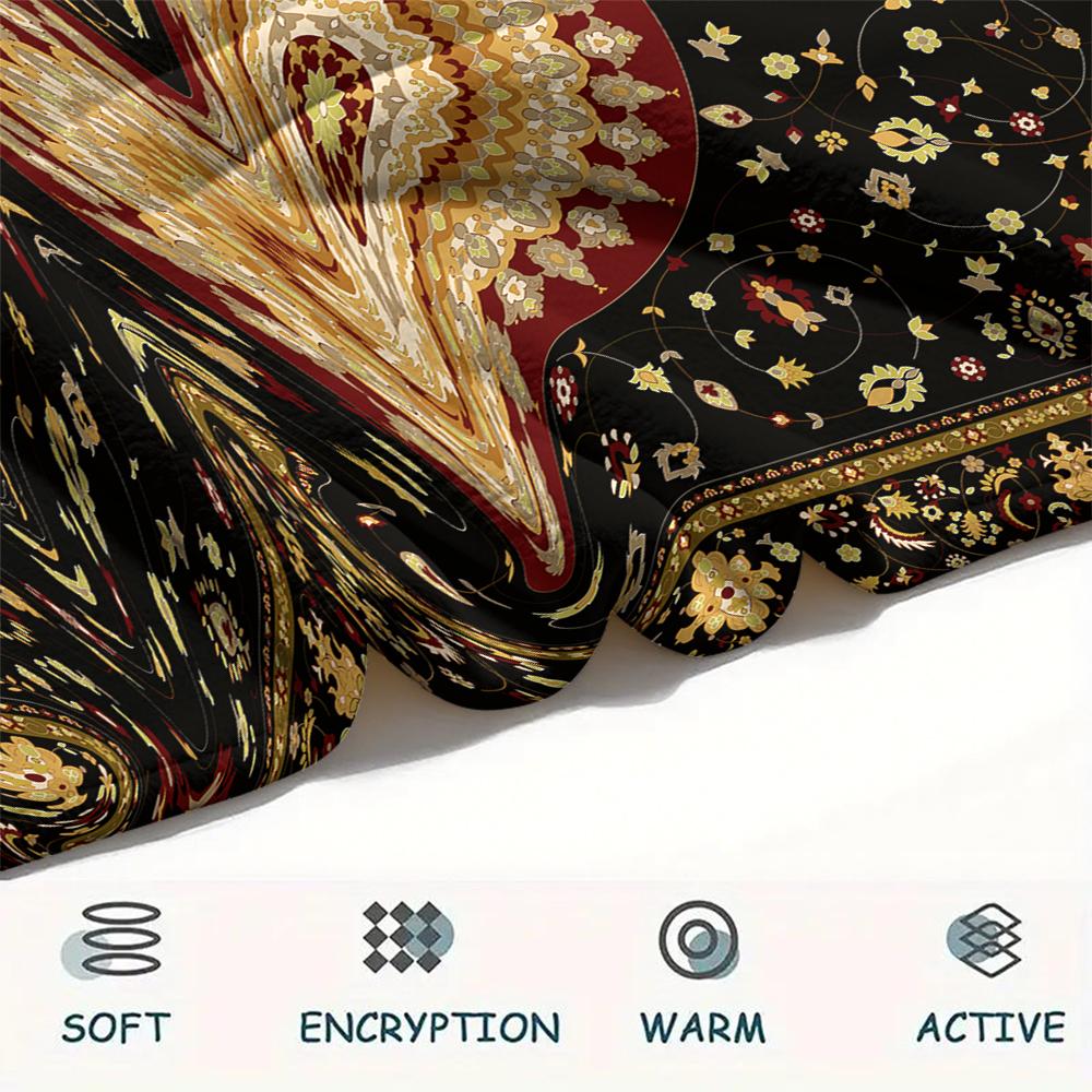 1 pièce Couverture en Flanelle Imprimée Dessin Animé, Haute Qualité Confortable pour Toutes les Saisons, Décoration de Maison, Chaleur et Confort, Parfait pour un Cadeau de Noël ou d'Anniversaire