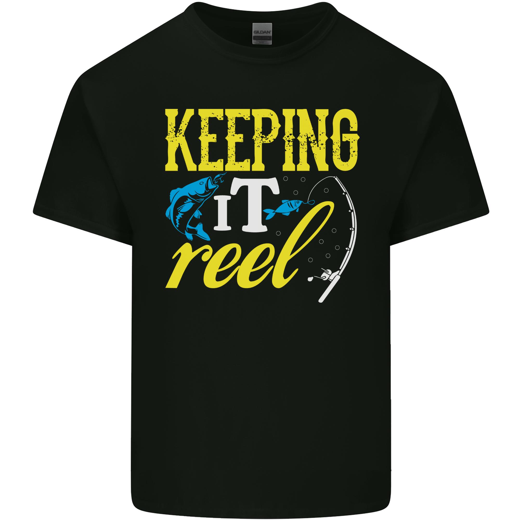 Keeping it Reel Funny Fishing FisherUnisex Unisexs Light Cotton TShirt S