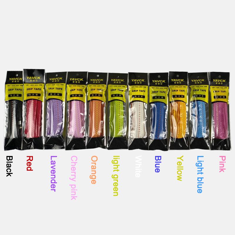 Chilă perforată bicoloră, mână laminată, cauciuc, rachetă de badminton, rachetă de tenis, undiță de pescuit, bandă anti-alunecare, respirabilă