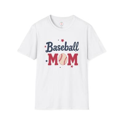 Baseball Mom T-Shirt | Unisex Softstyle Tee