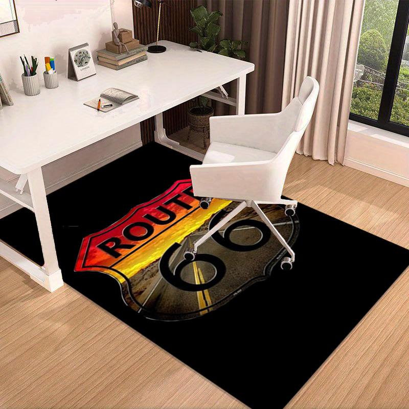 Route 66 Area Rug Office rug, Chair Rug, Decor Carpet Livingroom bedroom Mat, Large Size Fan gifts Christmas gifts