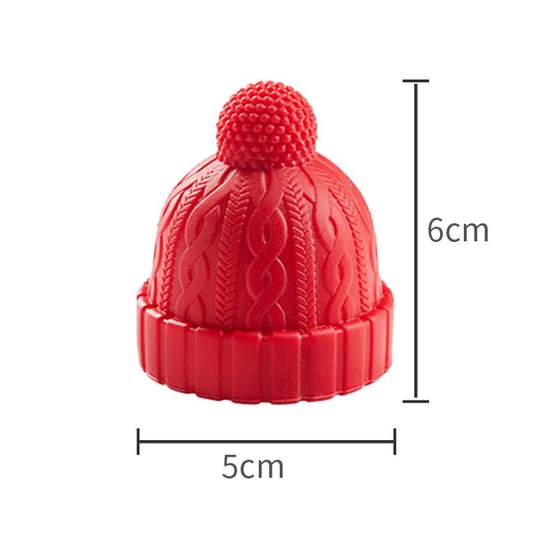 1/2pcs Silicone Wine Stopper Christmas Cap Wine Bottle Sealing Cover Stopper Fresh Red Wine Cork Champagne Bottle Stopper Kitchen Tools