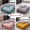 Machine Washable Cotton Summer Blanket - Lightweight Quilt for Dorms, Kids, Single/Double Beds