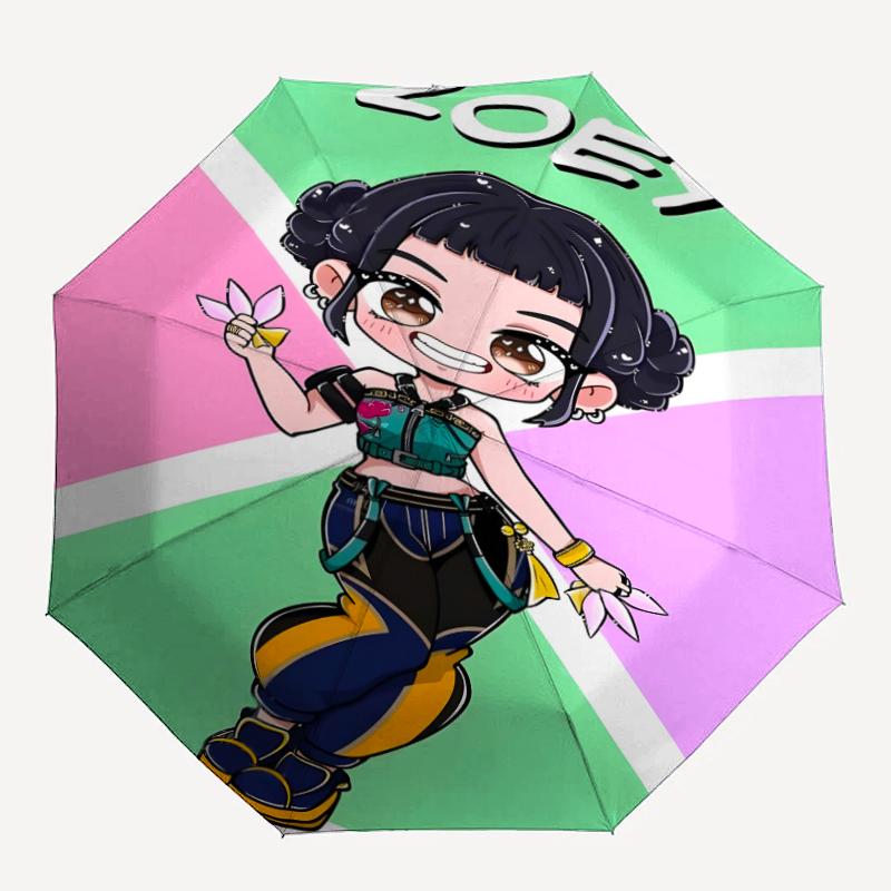 1pc KPop Demon Hunters ZOEY4 Umbrella, Sun Protection, And UV Shielding. It Has Eight Sturdy Ribs for Outdoor Use And Perfect Gift