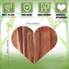 Holz Schneidebrett in Herzform 35,5x29,5cm Tragbar Robust Multifunktional für Valentinstag