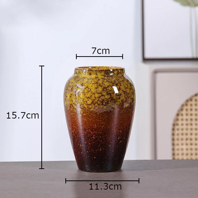 Schöne Bemalte Kleine Vase Klassische Porzellan Blumentöpfe Tischdekoration Blumenarrangement Florale Vasen Raum Ästhetische Dekoration