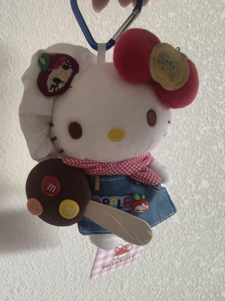 Sanrio Hello Kitty Plush Keychain Charm Strap for Car Decoration