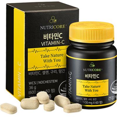 Vitamin C, 60 Tablets, 1 Unit