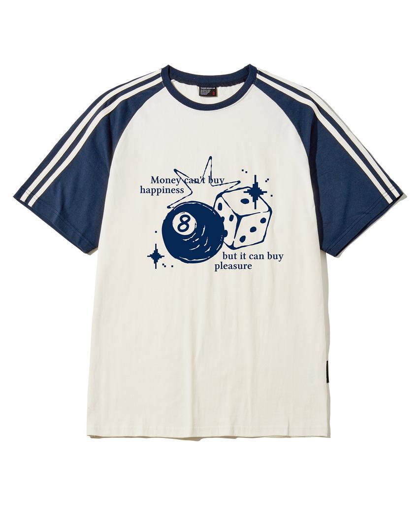 ELIMENO El Gamble Raglan Line Short Sleeve T-Shirt 5 Colors