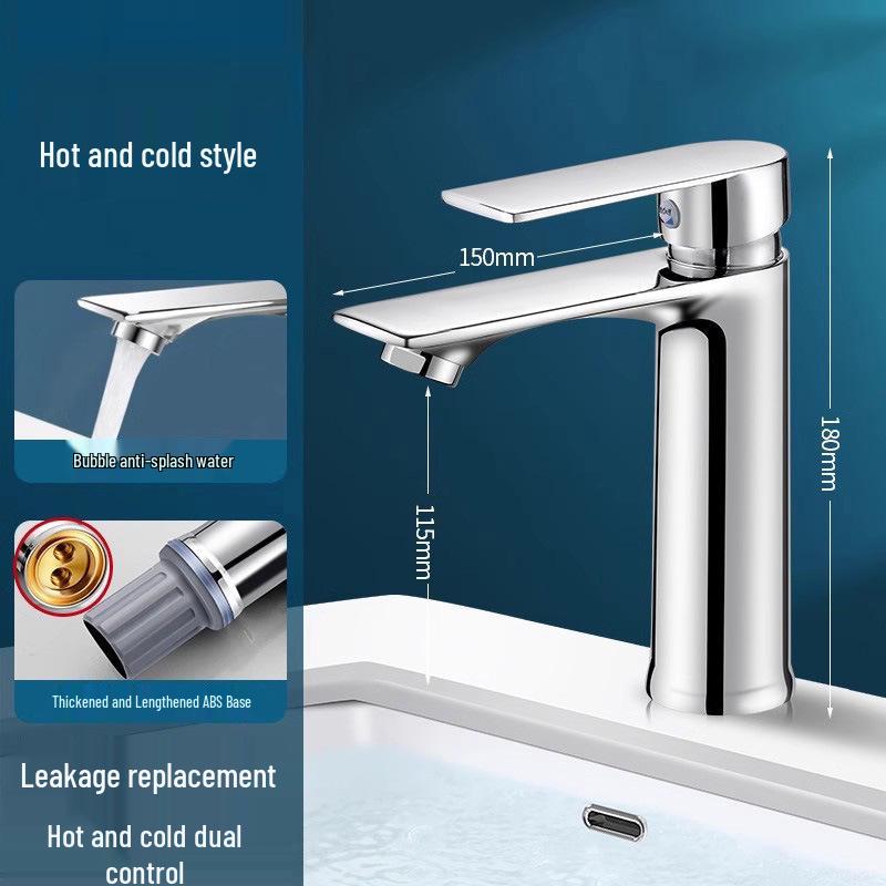 Dual Temperature Bathroom Faucet for Wash Basin