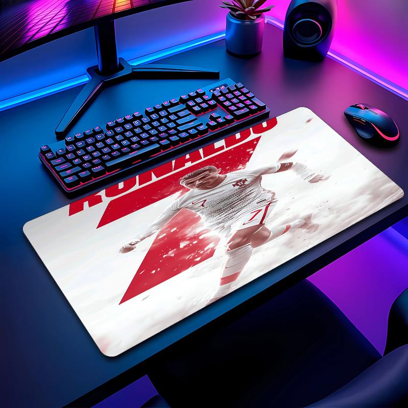 Tappetino per Mouse con Motivo Calcio Cristiano Ronaldo Non?Tappetino Mouse da Gioco Antiscivolo con Base in Gomma per Scrivania Ufficio Casa