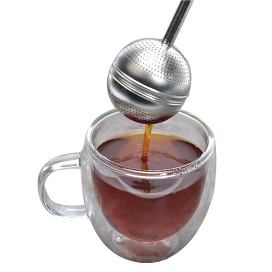 Stainless Steel Tea Infuser with Long Handle Reusable Loose Leaf Tea Strainer