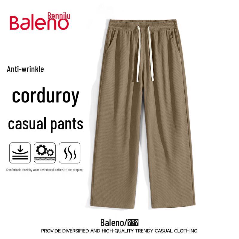 

Baleno Men s Casual Wide-Leg Pants M