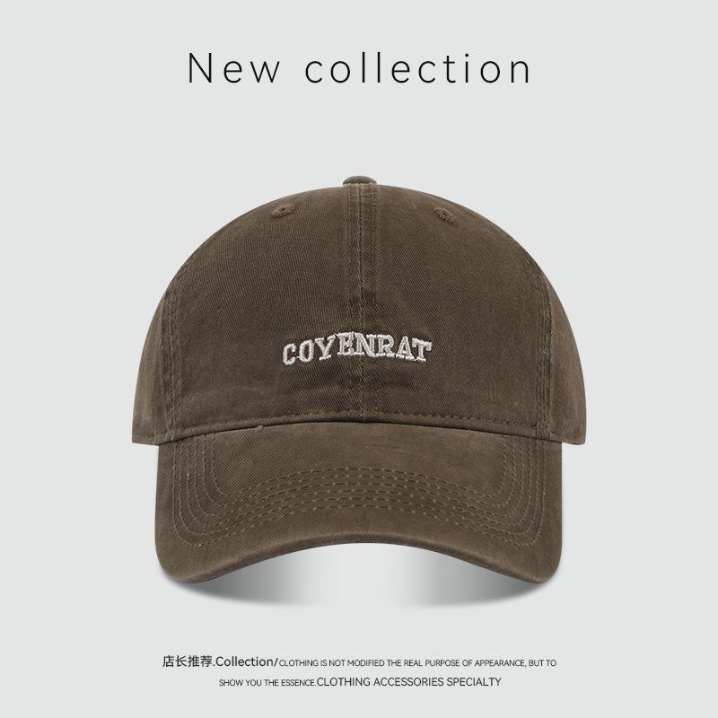Stylish simple letter embroidery baseball cap street personality sunshade sun protection cap