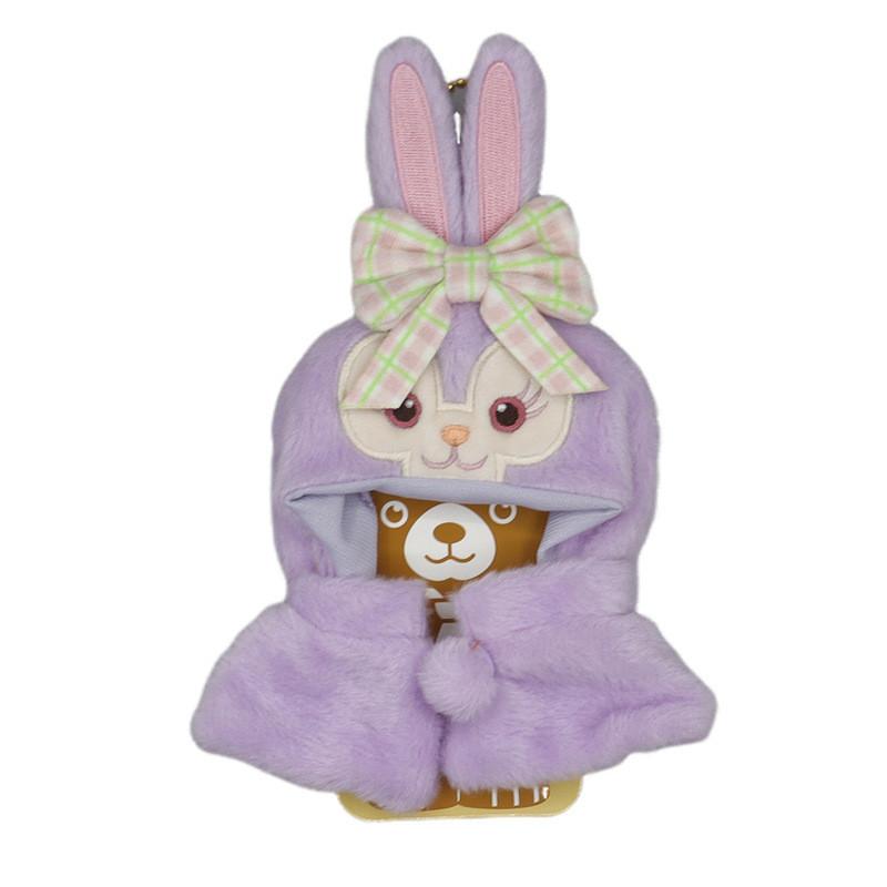Adorable Cartoon Plush Animal Toy With Soft Short Plush Material Suitable For 3 To 4 Inch Dolls Rabbit