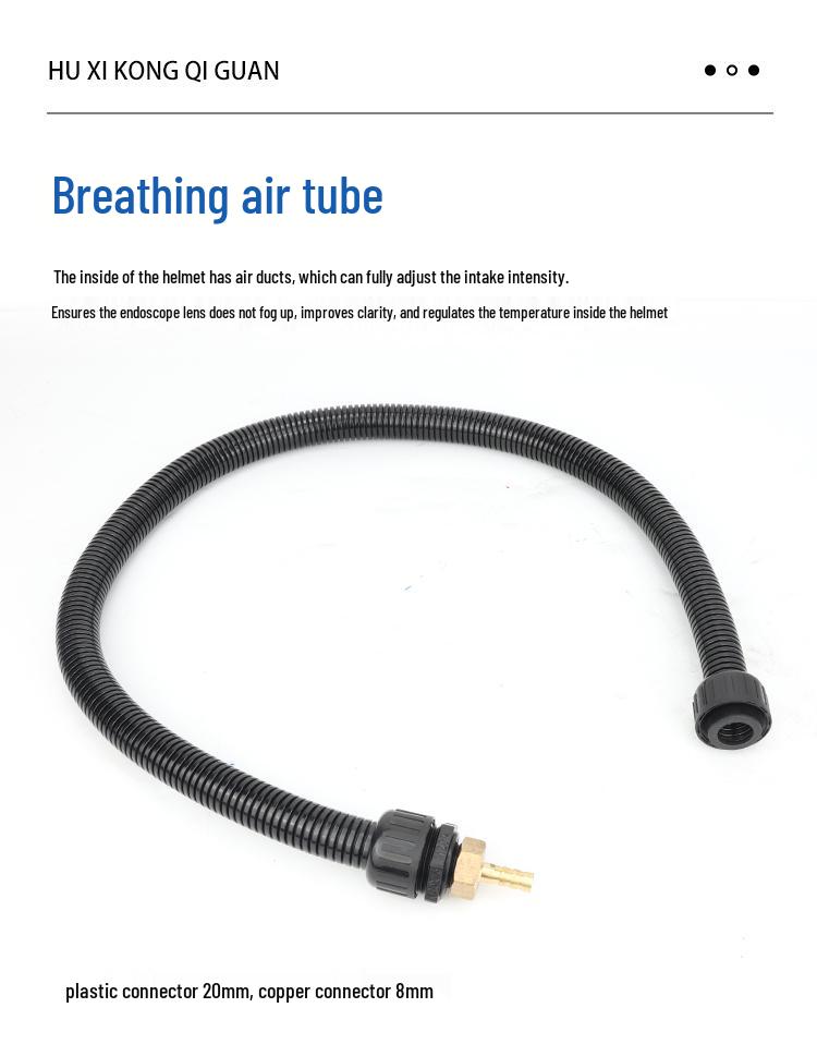 Air-Conditioned Sandblasting Helmet & Protective Suit with Oxygen Supply, Activated Carbon Filter, and Temperature Regulator