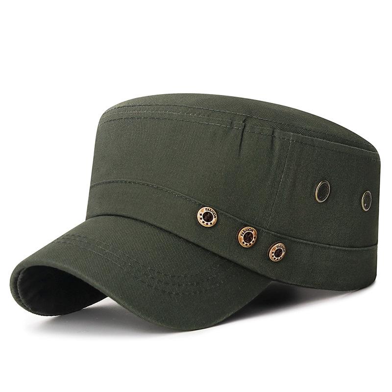 

Мужская кепка-федора с тремя пуговицами и разрезом сбоку, защита от солнца, повседневная уличная бейсболка Adjustable 55-60cm армия зеленый