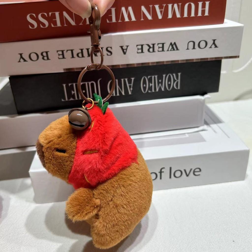 Adorable Plush Capybara Keychain Accessory With Cute Cartoon Design For All Occasions