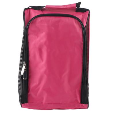Nylon Golfschuhtasche Rosa Tragbar Atmungsaktiv Großes Fassungsvermögen Schuhe Aufbewahrungsorganizer