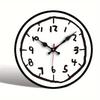 12" Stylish Wall Clock for Home, Living Room, Bedroom Decor