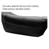 For 2007-14 Chevy Silverado 1500 2500 HD Driver Bottom PU Leather Seat Cover Black