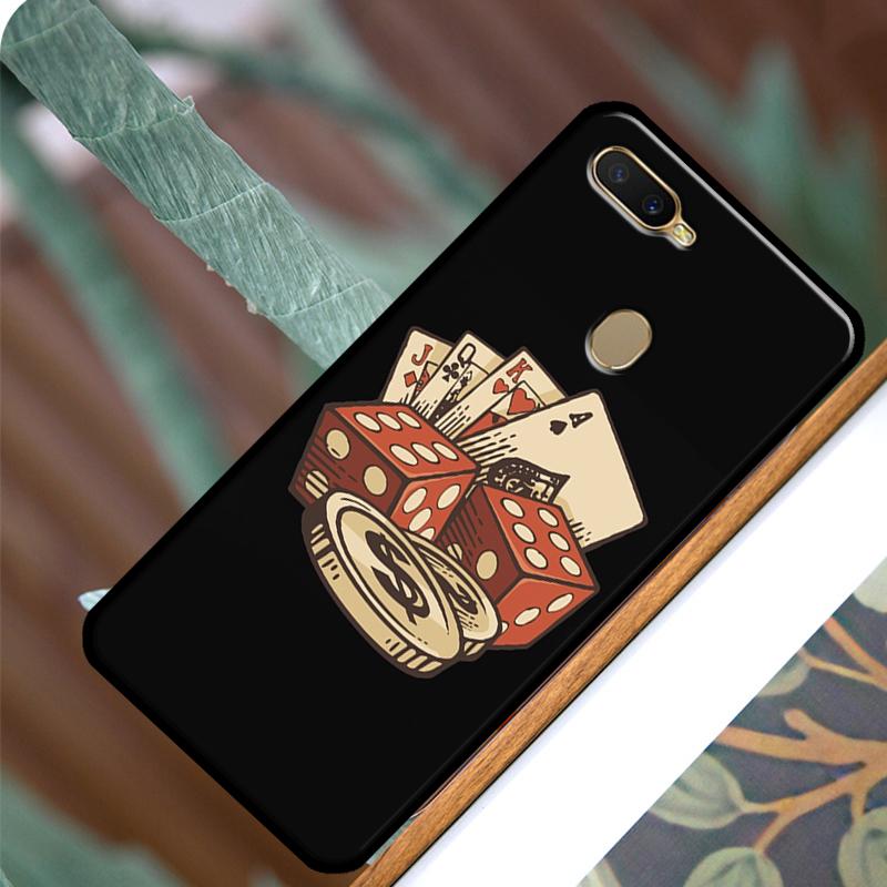 Las Vegas Casino Poker Case For OPPO A83 A91 A93 A1K A15 A3S A54 A74 A94 A5 A9 A31 A53 A52 A72 A53S Back Cover