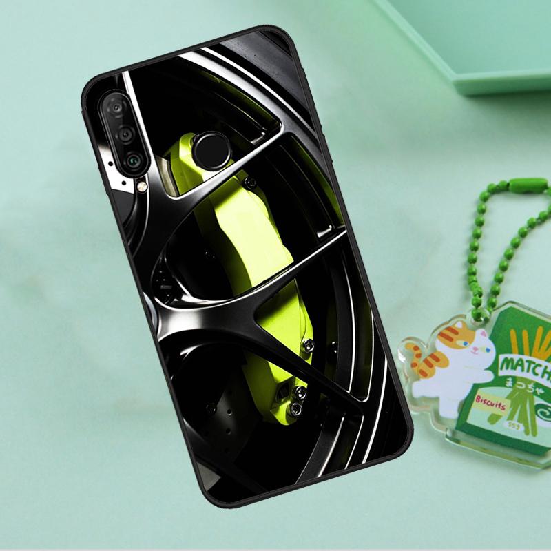Sports Car Wheel Tire Speed For Huawei Nova 12s 12i 11i 7i 8i 9 10 SE Y91 Y90 Y60 Y70 Y72 Y61 P60 Pro P30 P40 Lite Case