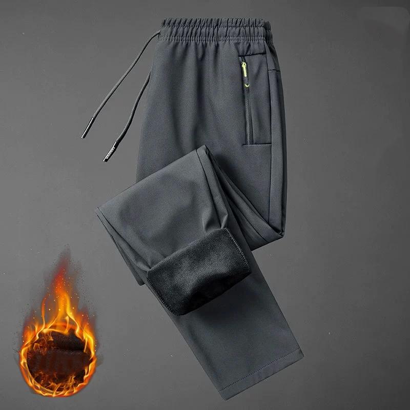 

Осенне-зимние уличные штурмовые брюки для пар для мужчин, утолщенные флисом, водонепроницаемые, ветрозащитные, теплые и холодостойкие брюки софтшелл для походов S серый