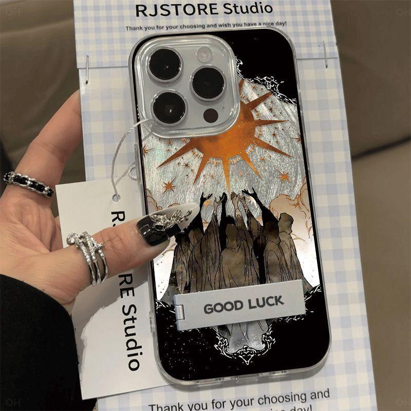 Light of Hope Phone Case for Apple iPhone 16 ProMax- Soft Silicone Simple Shockproof Creative Phone Cover on iPhone15/14/13/12/11/Pro/Plus/Promax