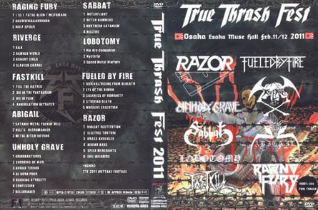 

DVD VARIOUS - True Thrash Fest 2011 RSRDVD0003 Rock Stakk Reco 2012 Japan Rock Used