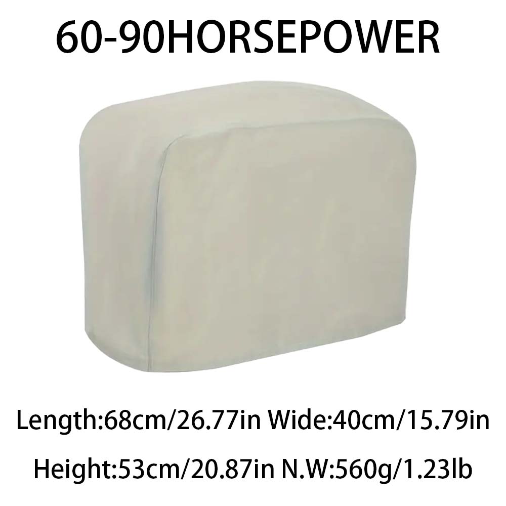 Winter Thickened and Durable Oxford Cloth Outboard Hood, Suitable for 6-250 Horsepower Ship Protective Cover