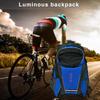 LED Safety Riding Backpack 18L Nylon Turn Signal Lights Charger Organizer