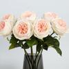 Simulation rose fake flower ornament home decoration feel rose simulation flower