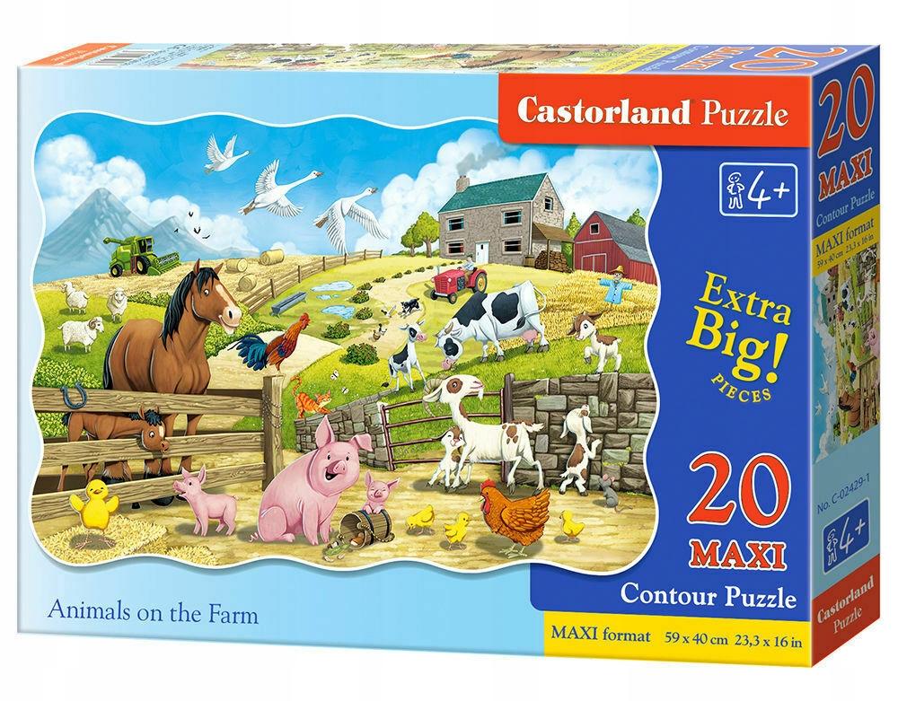 Puzzle 20 pieces Maxi C-02429 Animals on the Farm