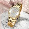 CURREN Fashion Women Gold Watches Luxury Diamond Dial Ladies Wristwatch Stainless Steel Bracelet Waterproof Luminous Classic Female Clock