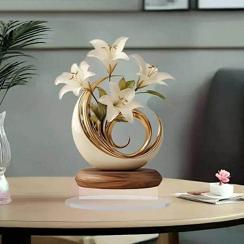 Minimalist Luxury Mother'S Day Desktop Flower Acrylic Art Decoration
