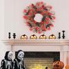 Halloween Wreath Scary Black Bat Horror Decor Front Door Wall Window Home Festive Atmosphere Decoration